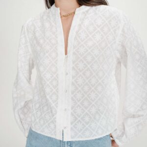 Ivoire Vandita Cotton Embroidered Blouse