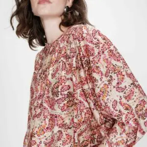 Paisley Print Sustainable Blouse